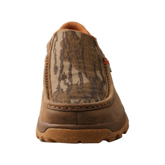 Twisted X Men's Mossy Oak Camouflage Slip-On Driving Moccasin, Camo Shoe - Picture 2 of 5